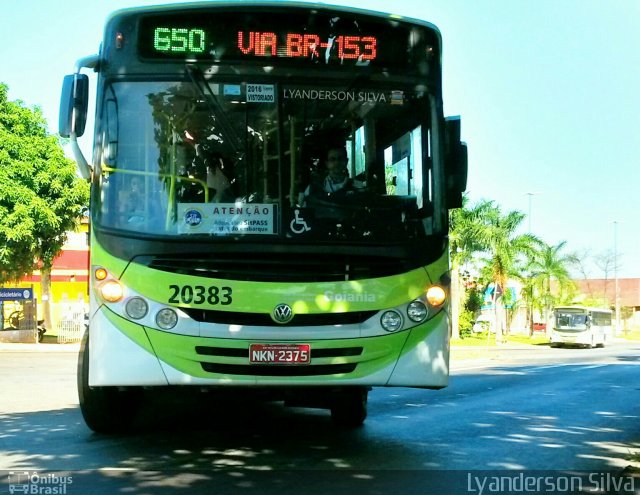 HP Transportes Coletivos 20383 na cidade de Aparecida de Goiânia, Goiás, Brasil, por Lyanderson Silva. Número da foto: #4212123.
