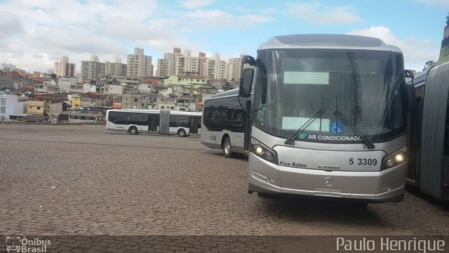 Via Sul Transportes Urbanos 5 3309 na cidade de São Paulo, São Paulo, Brasil, por Paulo Henrique. ID da foto: 4213114.