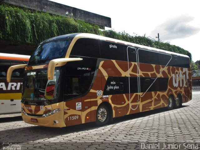 UTIL - União Transporte Interestadual de Luxo 11509 na cidade de Belo Horizonte, Minas Gerais, Brasil, por Daniel Junior Sena. Número da foto: #4213226.