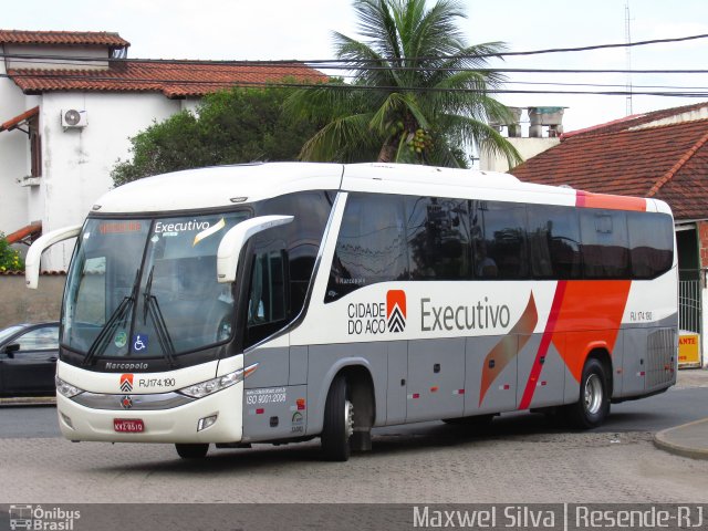 Viação Cidade do Aço RJ 174.190 na cidade de Resende, Rio de Janeiro, Brasil, por Maxwel Silva. Número da foto: #4212200.