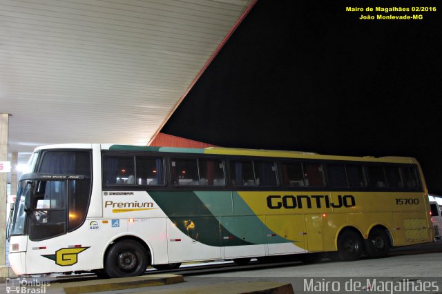 Empresa Gontijo de Transportes 15700 na cidade de João Monlevade, Minas Gerais, Brasil, por Mairo de Magalhães. ID da foto: 4212172.