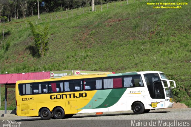 Empresa Gontijo de Transportes 12075 na cidade de João Monlevade, Minas Gerais, Brasil, por Mairo de Magalhães. Número da foto: #4212070.