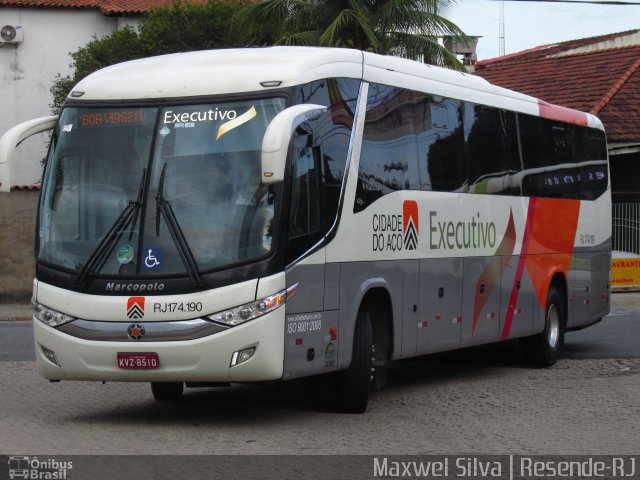 Viação Cidade do Aço RJ 174.190 na cidade de Resende, Rio de Janeiro, Brasil, por Maxwel Silva. Número da foto: #4212233.