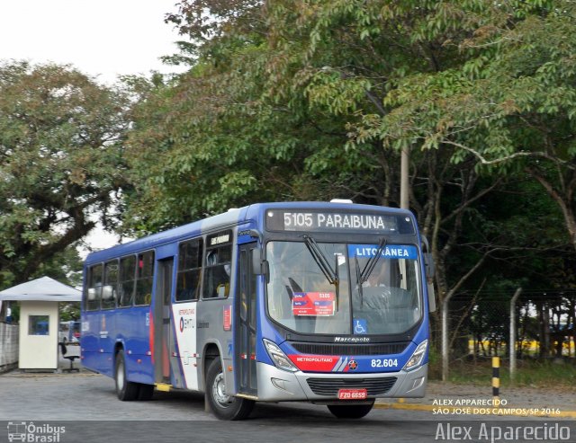 Litorânea Transportes Coletivos 82.604 na cidade de São José dos Campos, São Paulo, Brasil, por Alex Aparecido. Número da foto: #4212878.