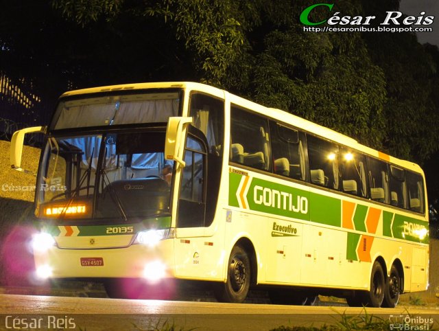 Empresa Gontijo de Transportes 20135 na cidade de Belo Horizonte, Minas Gerais, Brasil, por César Ônibus. ID da foto: 4215484.