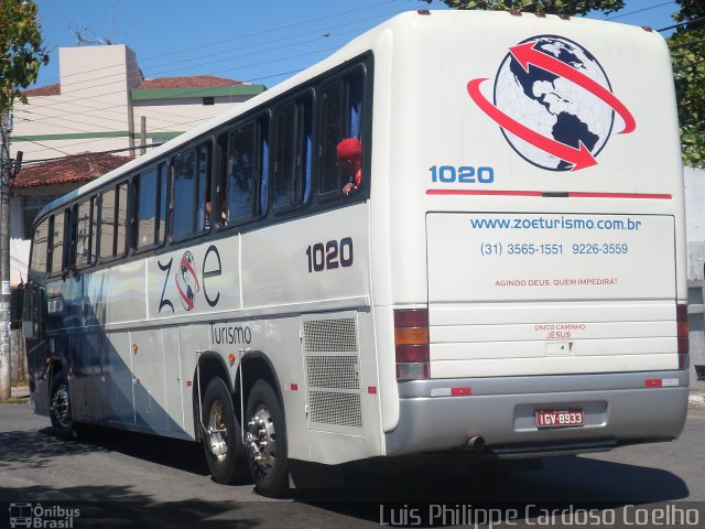 Zoe Turismo 1020 na cidade de Guarapari, Espírito Santo, Brasil, por Luis Philippe Cardoso Coelho. ID da foto: 4215081.