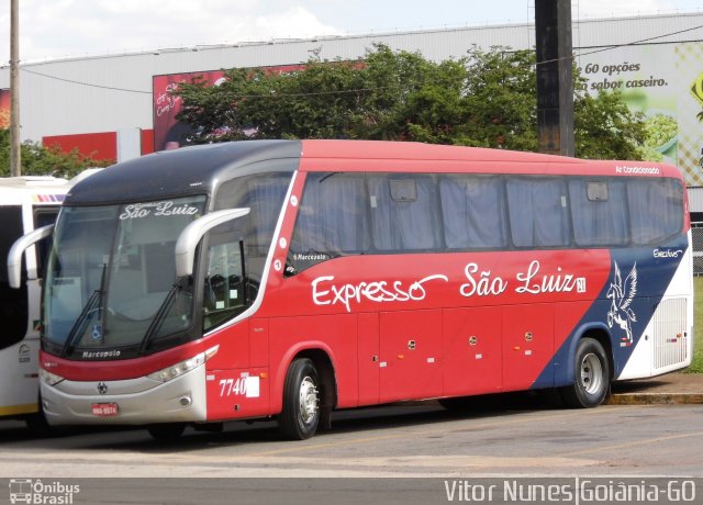 Expresso São Luiz 7740 na cidade de Goiânia, Goiás, Brasil, por Vitor Nunes . Número da foto: #4214090.