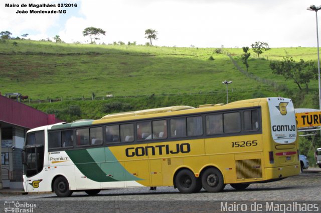 Empresa Gontijo de Transportes 15265 na cidade de João Monlevade, Minas Gerais, Brasil, por Mairo de Magalhães. Número da foto: #4214558.