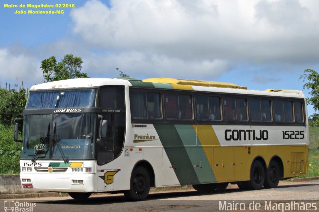 Empresa Gontijo de Transportes 15225 na cidade de João Monlevade, Minas Gerais, Brasil, por Mairo de Magalhães. ID da foto: 4214184.