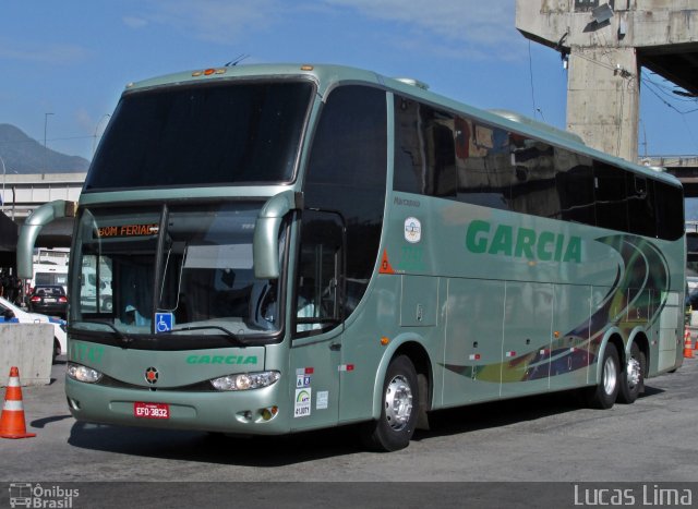 Viação Garcia 7747 na cidade de Rio de Janeiro, Rio de Janeiro, Brasil, por Lucas Lima. ID da foto: 4215435.