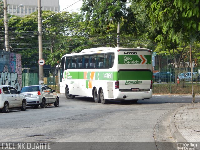 Cia. São Geraldo de Viação 14780 na cidade de São Paulo, São Paulo, Brasil, por Raphael José da Silva. Número da foto: #4217696.