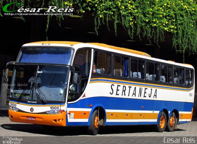 Viação Sertaneja 1000 na cidade de Belo Horizonte, Minas Gerais, Brasil, por César Ônibus. Número da foto: #4217200.