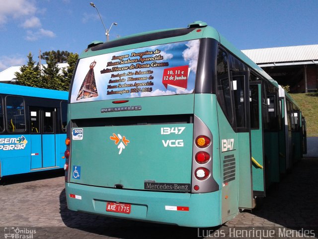 VCG - Viação Campos Gerais 1347 na cidade de Ponta Grossa, Paraná, Brasil, por Lucas Henrique Mendes. Número da foto: #4218460.