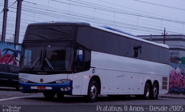 Ônibus Particulares 1100 na cidade de São Paulo, São Paulo, Brasil, por Cristiano Soares da Silva. Número da foto: #4219105.