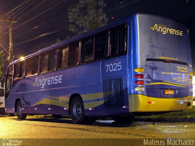 Expresso Angrense 7025 na cidade de Mangaratiba, Rio de Janeiro, Brasil, por Mateus Machado. ID da foto: 4219379.