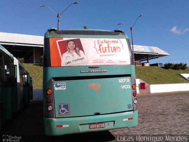 VCG - Viação Campos Gerais 1273 na cidade de Ponta Grossa, Paraná, Brasil, por Lucas Henrique Mendes. Número da foto: #4218457.