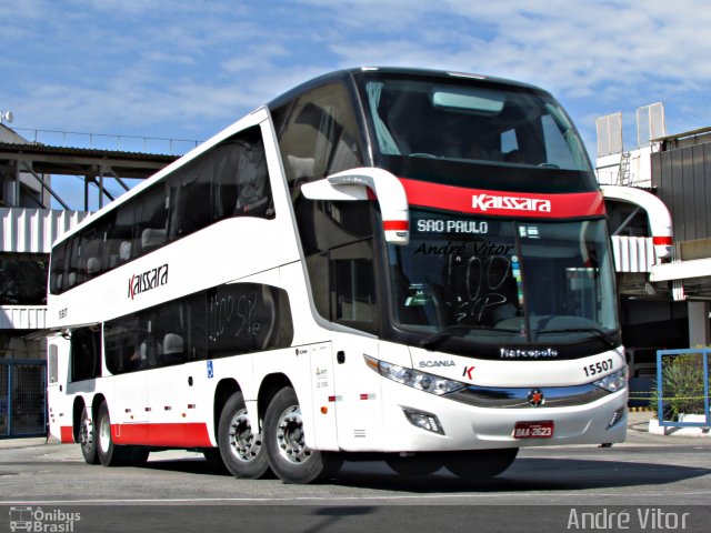 Kaissara - Viação Caiçara 15507 na cidade de Rio de Janeiro, Rio de Janeiro, Brasil, por André Vitor  Silva dos Santos. ID da foto: 4221494.