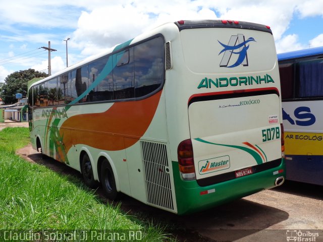 Empresa de Transportes Andorinha 5078 na cidade de Cacoal, Rondônia, Brasil, por Claudio Aparecido de Deus Sobral. ID da foto: 4220807.