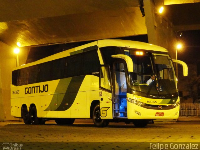 Empresa Gontijo de Transportes 16065 na cidade de Belo Horizonte, Minas Gerais, Brasil, por Felipe Gonzalez. ID da foto: 4221065.