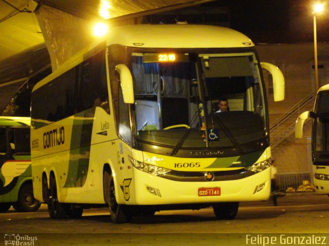 Empresa Gontijo de Transportes 16065 na cidade de Belo Horizonte, Minas Gerais, Brasil, por Felipe Gonzalez. ID da foto: 4221060.