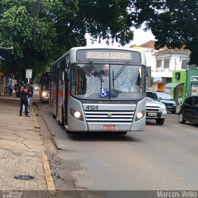 Viação Campo Grande 4124 na cidade de Campo Grande, Mato Grosso do Sul, Brasil, por André Luis Barbosa Velo. Número da foto: #4164424.