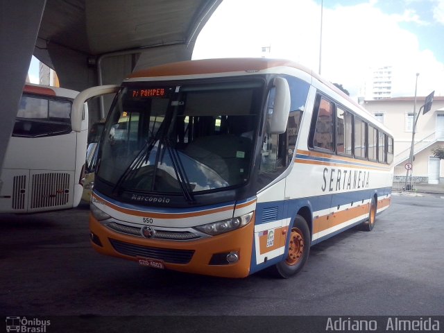Viação Sertaneja 550 na cidade de Belo Horizonte, Minas Gerais, Brasil, por Adriano  Almeida. Número da foto: #4163816.