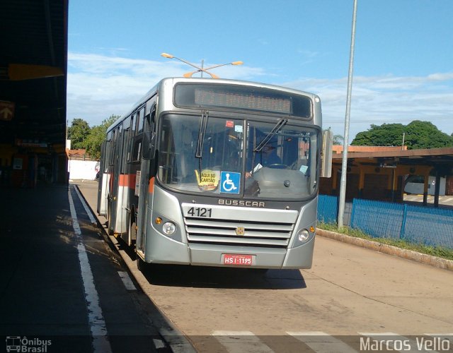 Viação Campo Grande 4121 na cidade de Campo Grande, Mato Grosso do Sul, Brasil, por André Luis Barbosa Velo. ID da foto: 4164428.