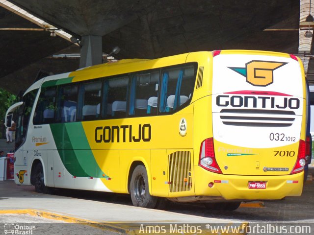 Empresa Gontijo de Transportes 7010 na cidade de Fortaleza, Ceará, Brasil, por Amós  Mattos. ID da foto: 4224027.