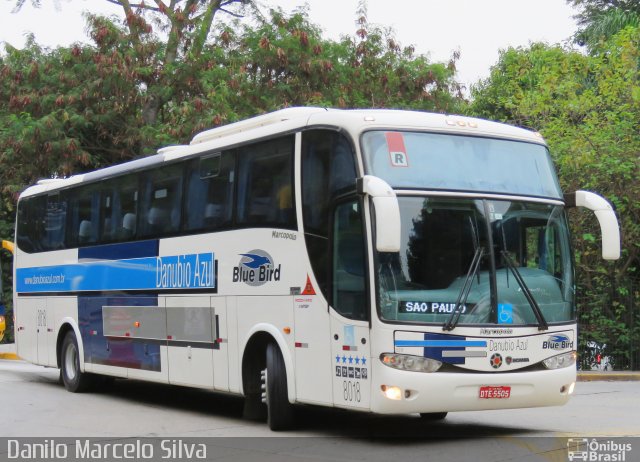 VIDA - Viação Danúbio Azul 8018 na cidade de São Paulo, São Paulo, Brasil, por Danilo Marcelo Silva. Número da foto: #4224169.