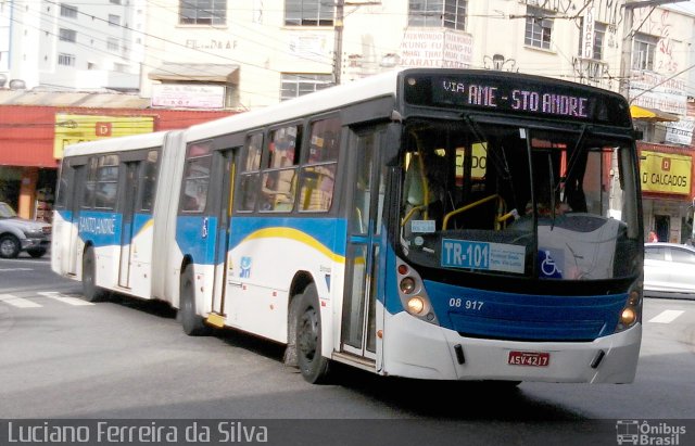 Expresso Guarará 08 917 na cidade de Santo André, São Paulo, Brasil, por Luciano Ferreira da Silva. ID da foto: 4224055.