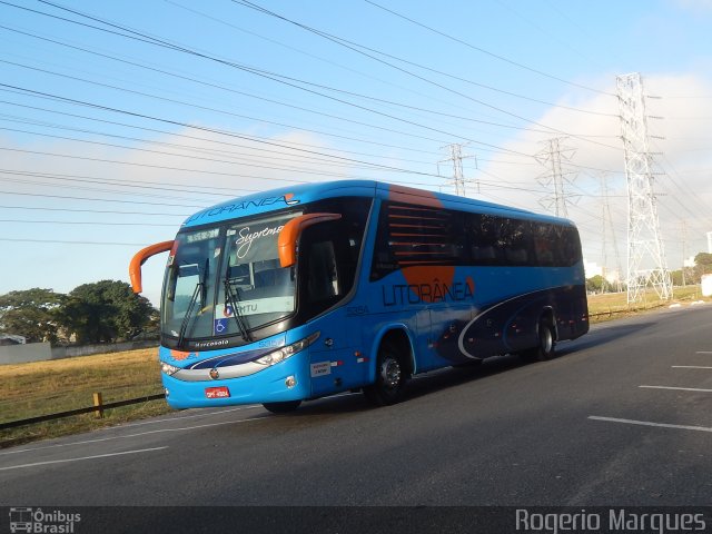 Litorânea Transportes Coletivos 5354 na cidade de São José dos Campos, São Paulo, Brasil, por Rogerio Marques. ID da foto: 4224496.