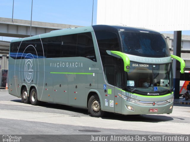 Viação Garcia 7907 na cidade de Rio de Janeiro, Rio de Janeiro, Brasil, por Junior Almeida. Número da foto: #4226949.