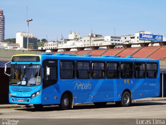 Viação Nossa Senhora do Amparo RJ 186.101 na cidade de Niterói, Rio de Janeiro, Brasil, por Lucas Lima. ID da foto: 4226187.