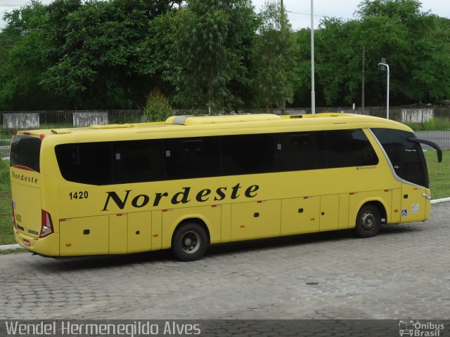 Viação Nordeste 1420 na cidade de João Pessoa, Paraíba, Brasil, por Wendel Hermenegildo Alves. Número da foto: #4226490.