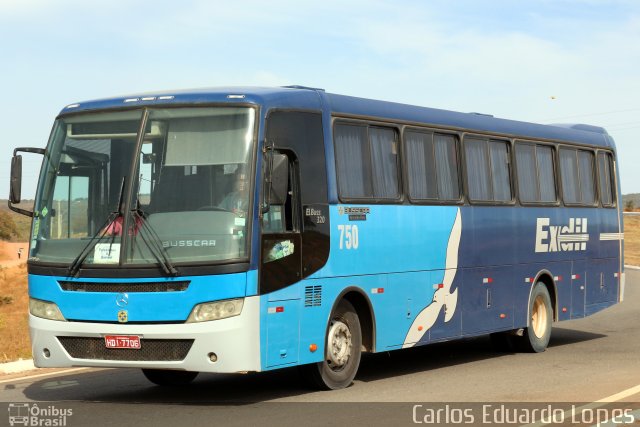 Exdil - Expresso Divinopolitano 750 na cidade de Salinas, Minas Gerais, Brasil, por Carlos Eduardo Lopes. Número da foto: #4227340.