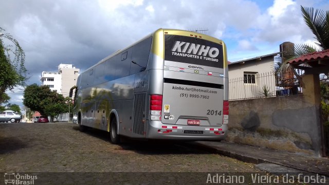 Kinho Transporte e Turismo 2014 na cidade de Taquari, Rio Grande do Sul, Brasil, por Adriano  Vieira da Costa. Número da foto: #4227215.