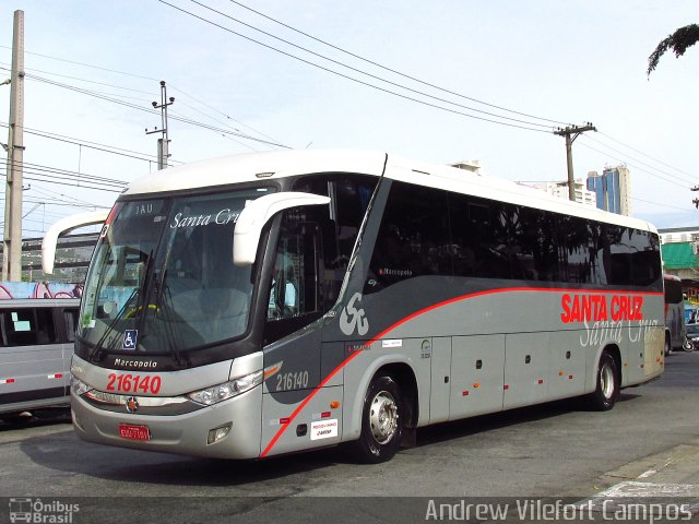 Viação Santa Cruz 216140 na cidade de São Paulo, São Paulo, Brasil, por Andrew Campos. Número da foto: #4226850.