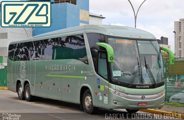 Viação Garcia 7816 na cidade de São Paulo, São Paulo, Brasil, por EDUARDO - SOROCABUS. Número da foto: #4226050.
