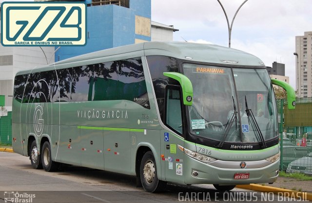 Viação Garcia 7816 na cidade de São Paulo, São Paulo, Brasil, por EDUARDO - SOROCABUS. ID da foto: 4226050.