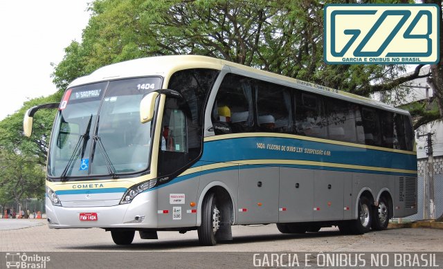 Viação Cometa 1404 na cidade de São Paulo, São Paulo, Brasil, por EDUARDO - SOROCABUS. Número da foto: #4226027.