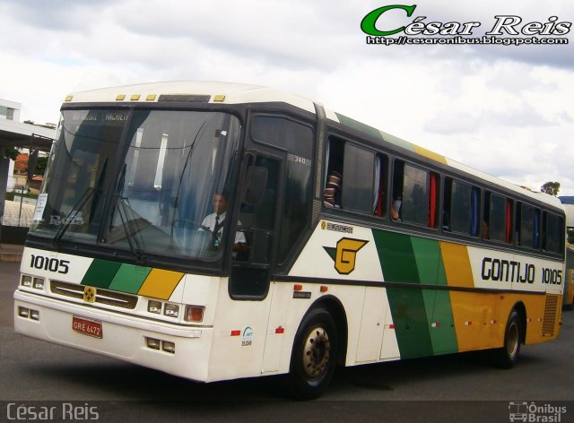 Empresa Gontijo de Transportes 10105 na cidade de Belo Horizonte, Minas Gerais, Brasil, por César Ônibus. ID da foto: 4227273.