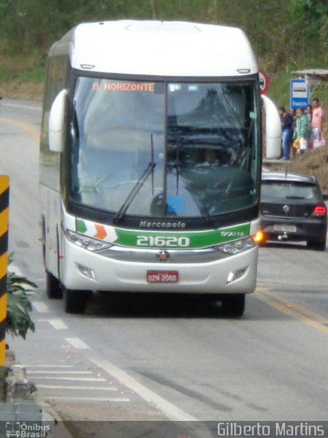 Empresa Gontijo de Transportes 21620 na cidade de Marechal Floriano, Espírito Santo, Brasil, por Gilberto Martins. Número da foto: #4227640.