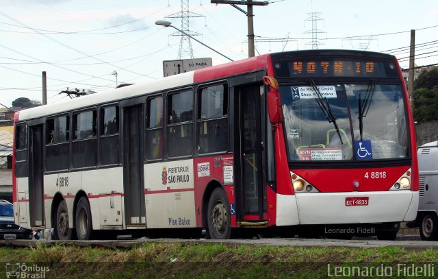 Express Transportes Urbanos Ltda 4 8818 na cidade de São Paulo, São Paulo, Brasil, por Leonardo Fidelli. Número da foto: #4227013.