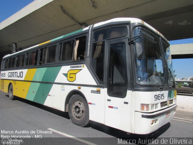 Empresa Gontijo de Transportes 9615 na cidade de Belo Horizonte, Minas Gerais, Brasil, por Marco Aurélio de Oliveira. ID da foto: 4166565.