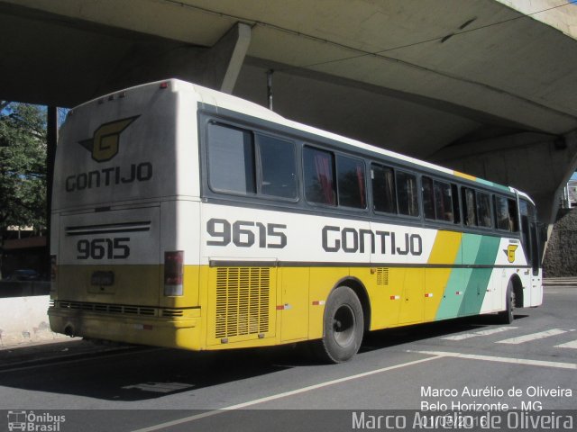 Empresa Gontijo de Transportes 9615 na cidade de Belo Horizonte, Minas Gerais, Brasil, por Marco Aurélio de Oliveira. ID da foto: 4166569.