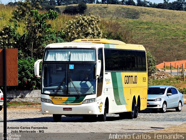 Empresa Gontijo de Transportes 11535 na cidade de João Monlevade, Minas Gerais, Brasil, por Antonio Carlos Fernandes. ID da foto: 4170093.