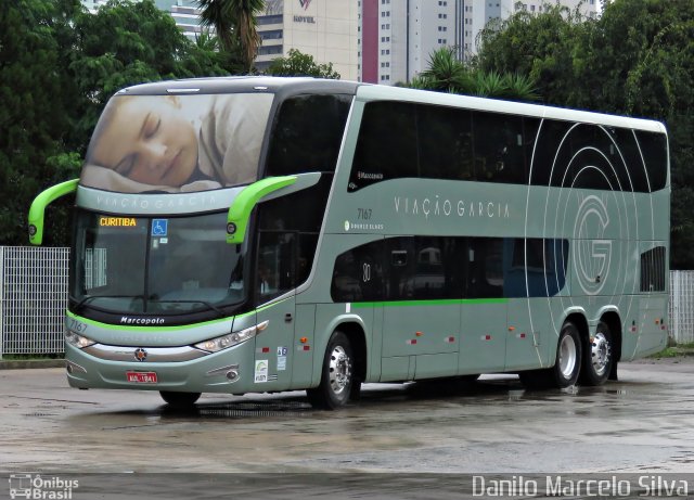Viação Garcia 7167 na cidade de Curitiba, Paraná, Brasil, por Danilo Marcelo Silva. Número da foto: #4170118.