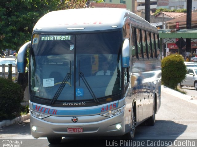 Mitur Turismo e Transportadora Turística 8448 na cidade de Conselheiro Lafaiete, Minas Gerais, Brasil, por Luis Philippe Cardoso Coelho. Número da foto: #4171010.