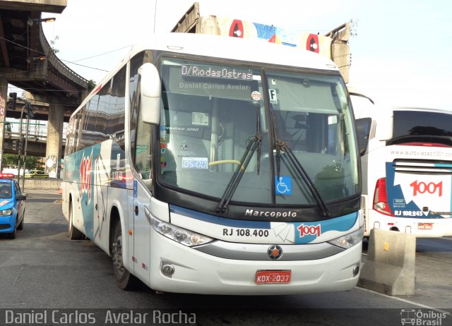 Auto Viação 1001 RJ 108.400 na cidade de Rio de Janeiro, Rio de Janeiro, Brasil, por Daniel Carlos  Avelar Rocha. ID da foto: 4172457.