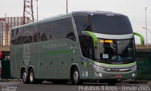 Viação Garcia 7887 na cidade de São Paulo, São Paulo, Brasil, por Cristiano Soares da Silva. Número da foto: #4171482.
